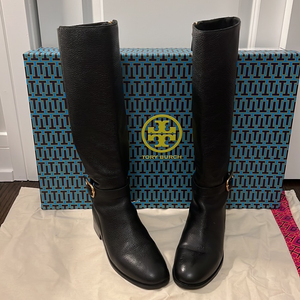 Tory Burch perfect black leather boots